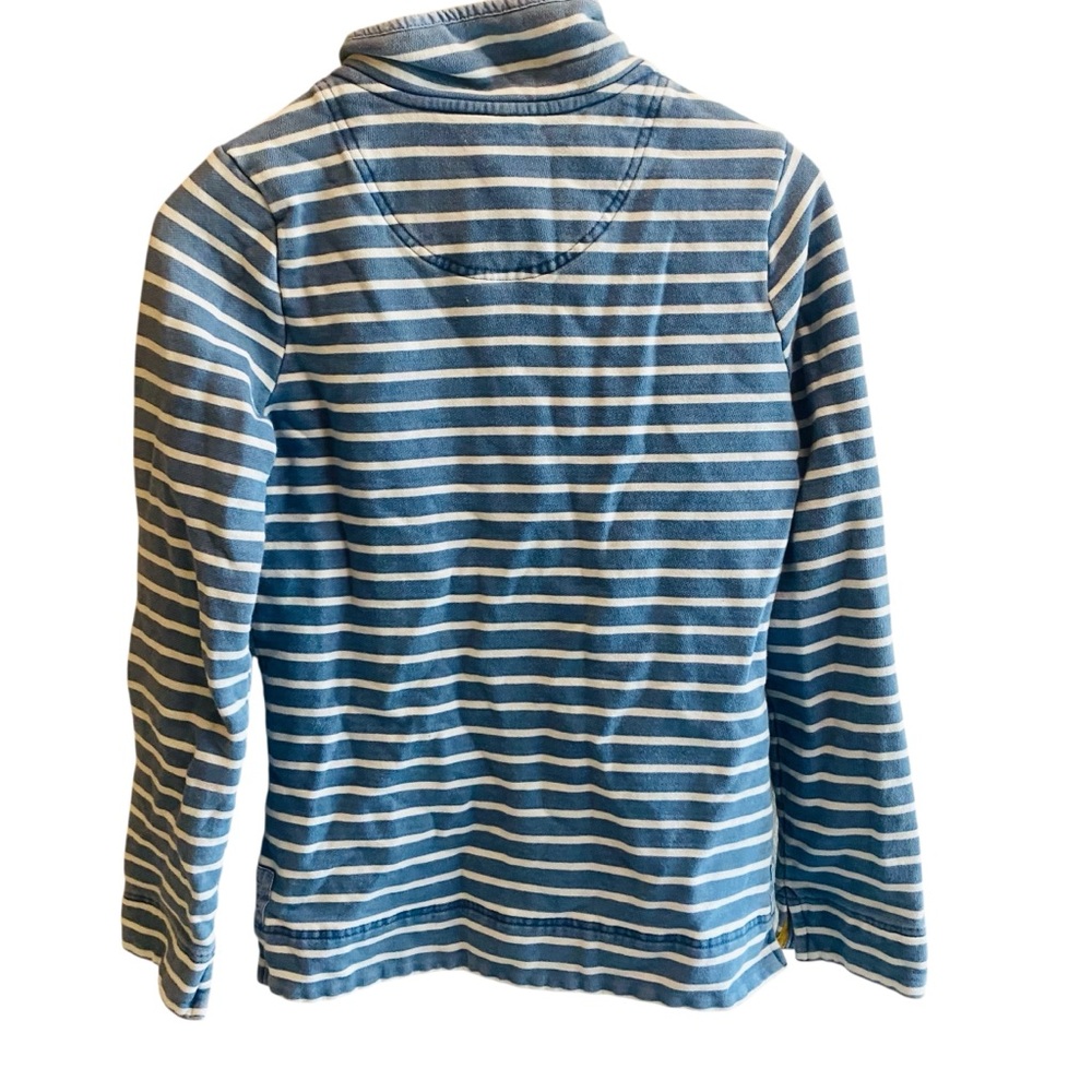 JOULES Saunton Stripe Saltwash Funnel Neck Sweatshirt - Picture 2 of 8